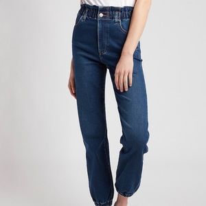 NEVER WORN WITH TAGS - Express Jogger Super High Rise Jeans